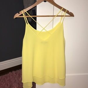 Bright yellow blouse